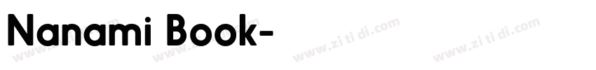 Nanami Book字体转换 Nanami Book字体转换